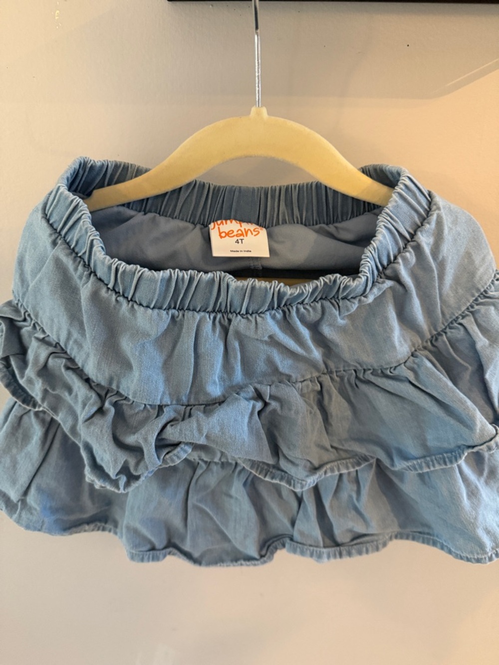 Jumping beans  Light Blue Ruffle Tiered Skater Skirt